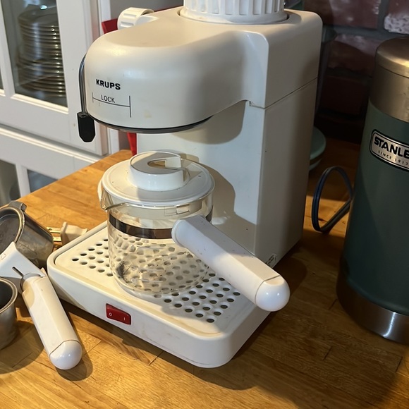 Krups Espresso Mini 963 White Electric Cappuccino Espresso Coffee Maker Machine - Picture 3 of 10